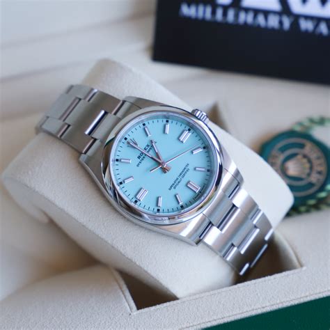 rolex oyster tiffany blue dial|Rolex tiffany price.